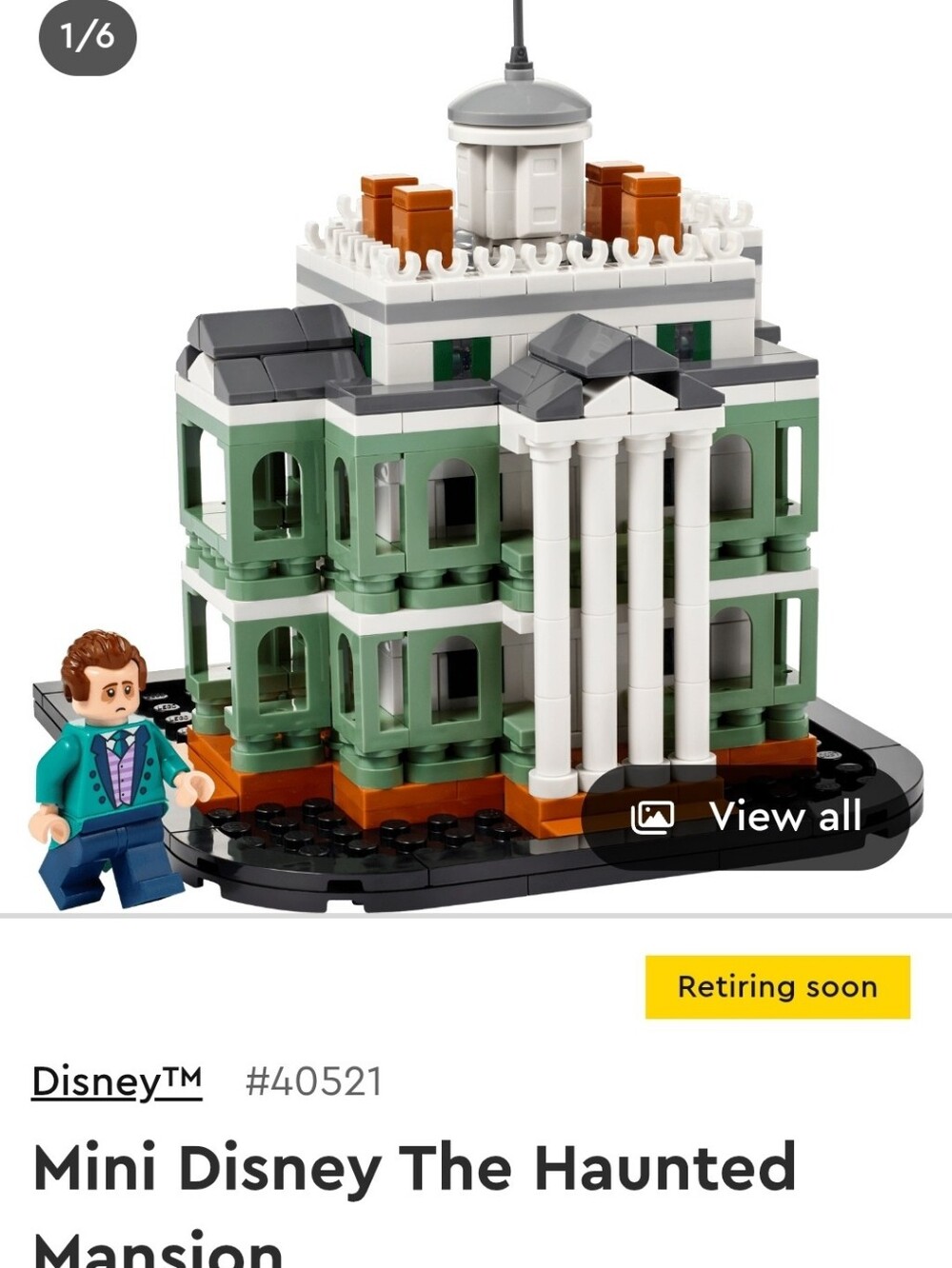 LEGO Disney Mini Haunted Mansion Building Set 40521 - No Box